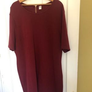 Burgundy Old Navy sheath dress- XXL